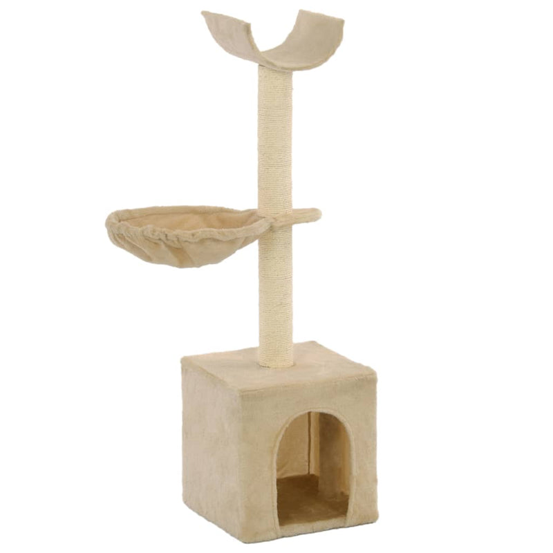 Load image into Gallery viewer, Vidaxl kattenkrabpaal met sisal krabpalen 105 cm beige
