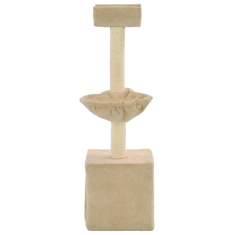 Load image into Gallery viewer, Vidaxl kattenkrabpaal met sisal krabpalen 105 cm beige
