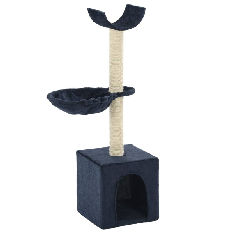 Load image into Gallery viewer, Vidaxl kattenkrabpaal met sisal krabpalen 105 cm blauw
