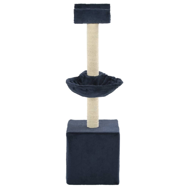 Load image into Gallery viewer, Vidaxl kattenkrabpaal met sisal krabpalen 105 cm blauw
