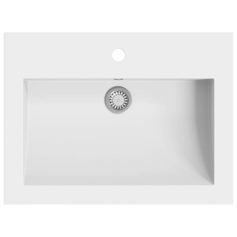 Load image into Gallery viewer, Vidaxl wasbak 600x450x120 mm graniet wit
