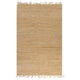 Vidaxl vloerkleed 120x180 cm handgeweven jute natuurlijk