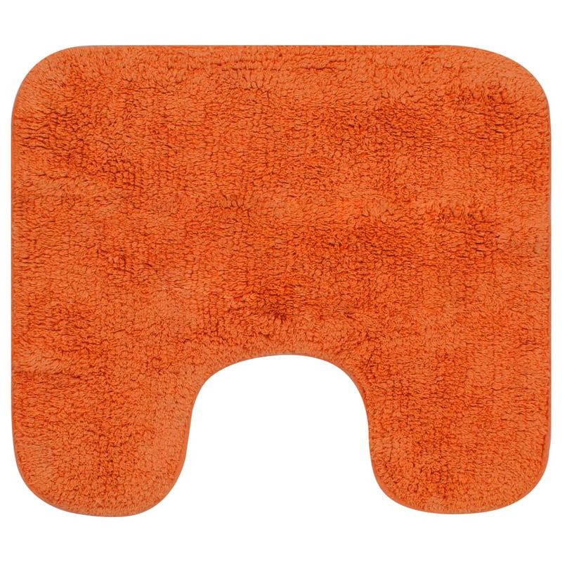 Load image into Gallery viewer, Vidaxl badmattenset stof oranje 3-delig
