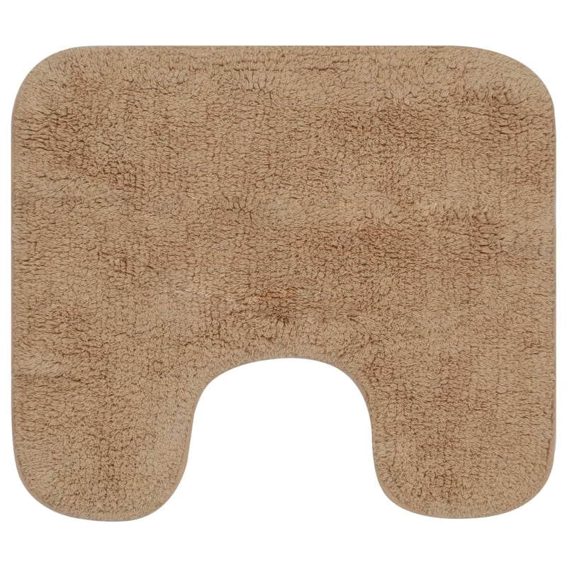 Load image into Gallery viewer, Vidaxl badmattenset stof beige 2-delig
