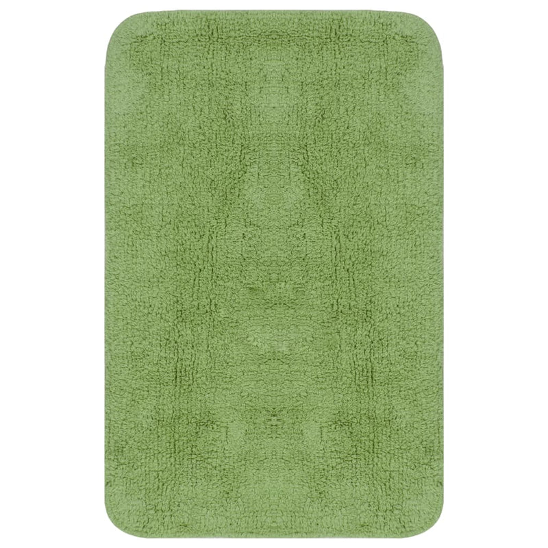 Load image into Gallery viewer, Vidaxl badmattenset stof groen 2-delig
