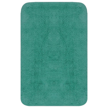 Vidaxl badmattenset stof turquoise 2-delig