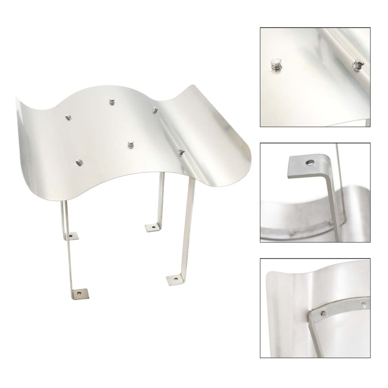 Load image into Gallery viewer, VidaXL Schoorsteenkap roestvrij staal zilverkleurig
