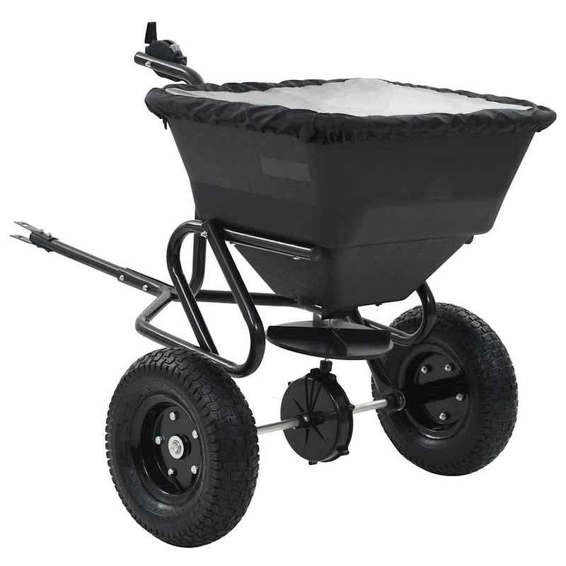Afbeelding laden in galerijviewer, Vidaxl strooiwagen sleepmodel 45 l 125x74x79 cm pvc en staal
