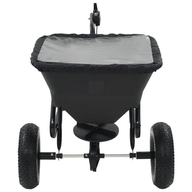 Vidaxl strooiwagen sleepmodel 45 l 125x74x79 cm pvc en staal