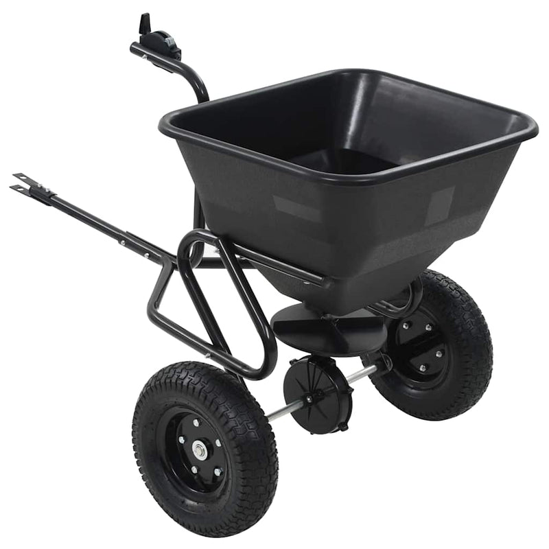 Afbeelding laden in galerijviewer, Vidaxl strooiwagen sleepmodel 45 l 125x74x79 cm pvc en staal

