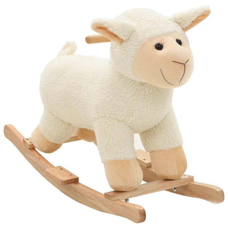 Load image into Gallery viewer, Vidaxl hobbeldier schaap 78x34x58 cm pluche wit
