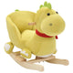 Vidaxl hobbeldier draak met rugleuning 60x32x53 cm pluche limegroen