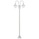 Vidaxl paalverlichting tuin e27 220 cm aluminium wit 2-delig