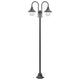 Vidaxl paalverlichting tuin e27 220 cm aluminium brons 2-delig