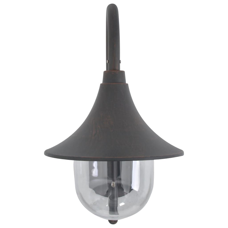 Load image into Gallery viewer, Vidaxl tuin wandlamp e27 42 cm aluminium brons
