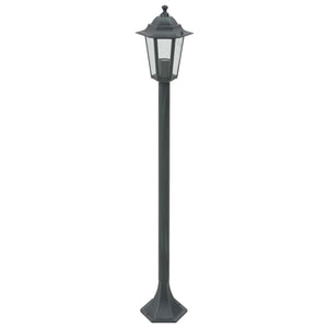 Vidaxl paalverlichting voor tuin e27 110 cm aluminium donkergroen 6 st