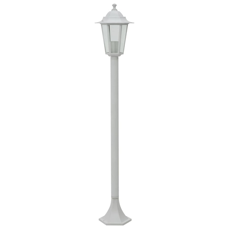Load image into Gallery viewer, Vidaxl paalverlichting voor tuin e27 110 cm aluminium wit 6 st

