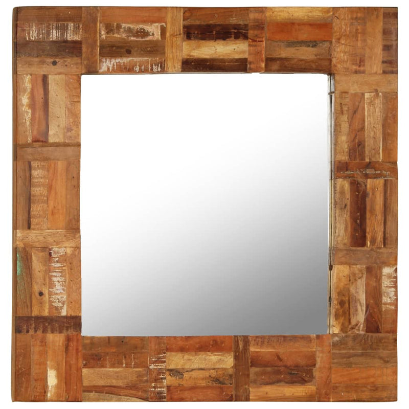 Load image into Gallery viewer, Vidaxl wandspiegel 60x60 cm massief gerecycled hout
