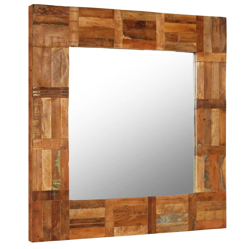 Load image into Gallery viewer, Vidaxl wandspiegel 60x60 cm massief gerecycled hout
