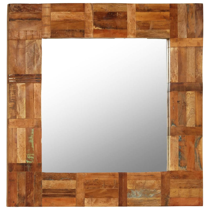 Load image into Gallery viewer, Vidaxl wandspiegel 60x60 cm massief gerecycled hout

