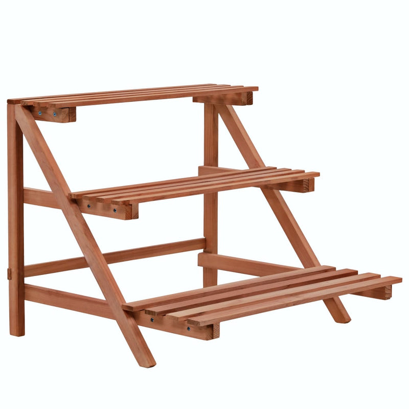 Load image into Gallery viewer, Vidaxl plantenstandaard 3-laags 48x45x40 cm cederhout

