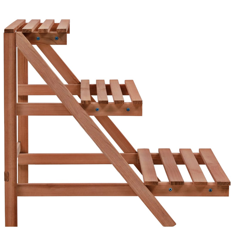 Load image into Gallery viewer, Vidaxl plantenstandaard 3-laags 48x45x40 cm cederhout
