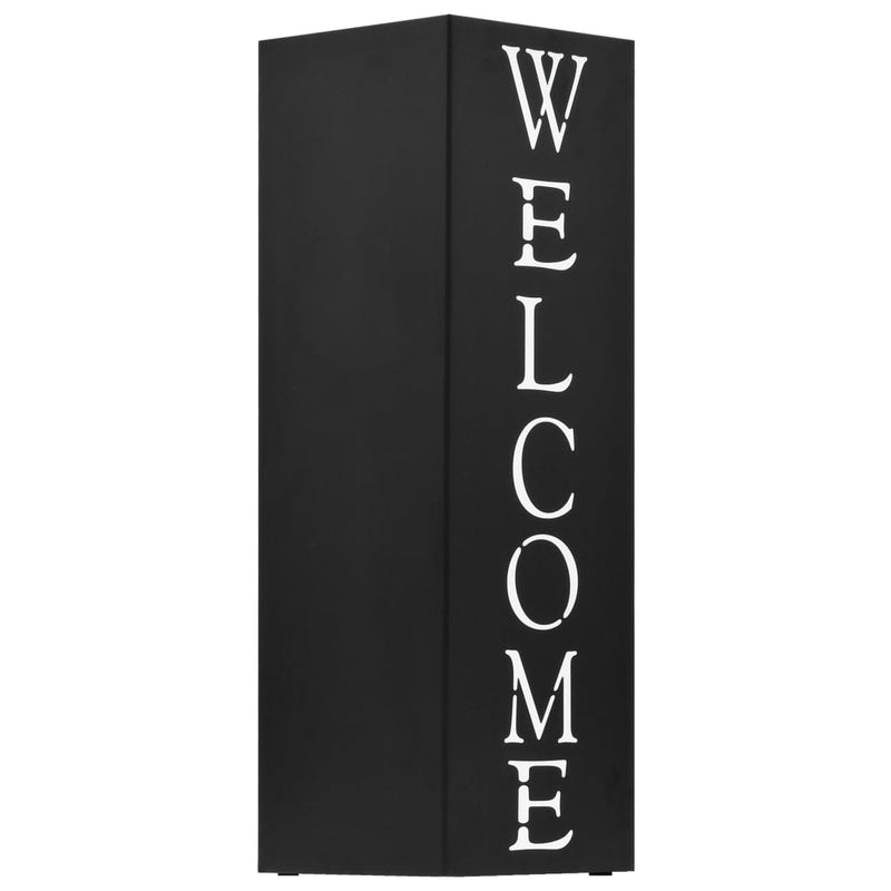 Load image into Gallery viewer, Vidaxl parapluhouder welcome staal zwart
