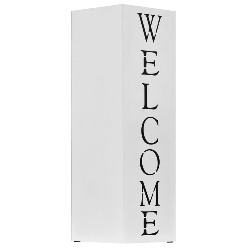 Load image into Gallery viewer, Vidaxl parapluhouder welcome staal wit

