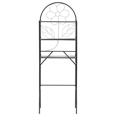 Vidaxl badkamerrek 60x33x174 cm zwart