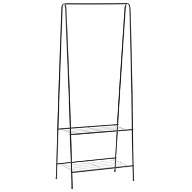 Vidaxl kledingrek 59x35x150 cm zwart