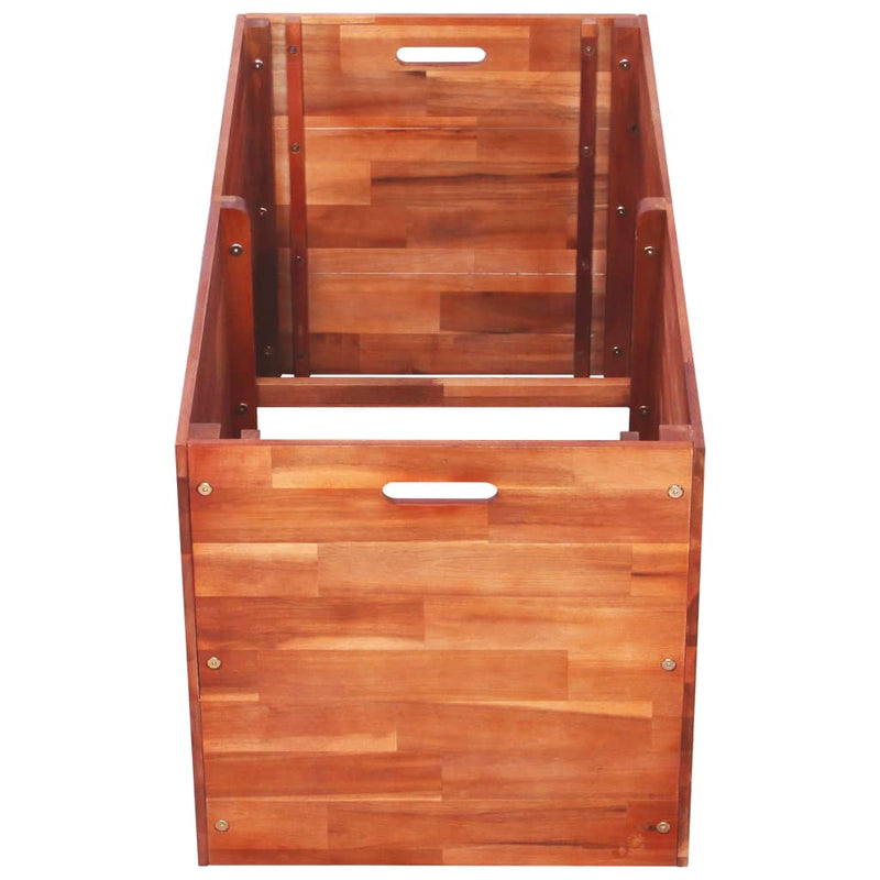 Load image into Gallery viewer, Vidaxl plantenbak verhoogd 100x50x50 cm acaciahout

