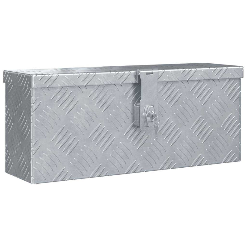 Load image into Gallery viewer, Vidaxl aluminium kist 48,5x14x20 cm zilverkleurig
