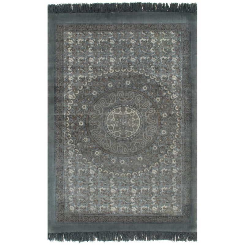 Load image into Gallery viewer, VidaXL Kelim vloerkleed met patroon 120x180 cm katoen grijs
