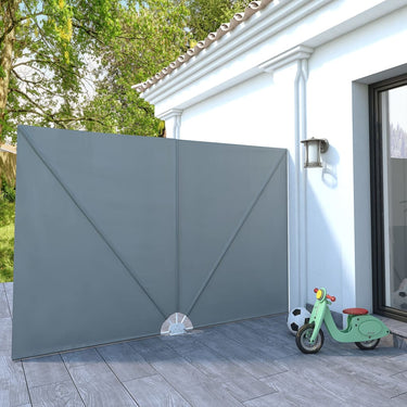 Vidaxl terrasscherm inklapbaar 300x200 cm grijs