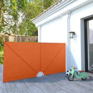 Vidaxl terrasscherm inklapbaar 300x150 cm terracottakleurig