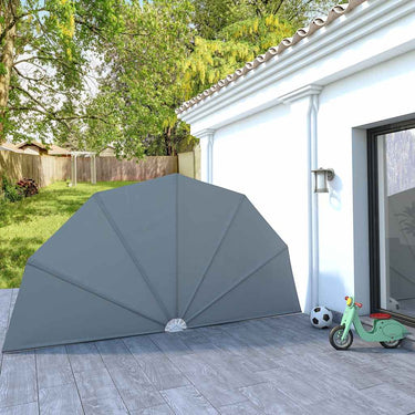 Vidaxl terrasscherm inklapbaar 200 cm grijs