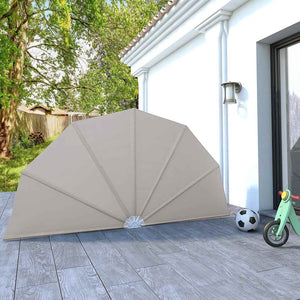 Vidaxl terrasscherm inklapbaar 160 cm crème