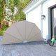 Vidaxl terrasscherm inklapbaar 160 cm crème