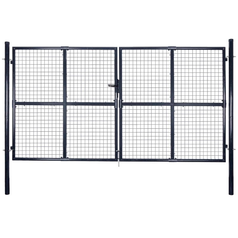 Load image into Gallery viewer, VidaXL Gaaspoort 289x200 cm gegalvaniseerd staal grijs
