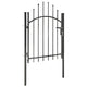 Vidaxl poort 1x1,5 m staal zwart