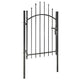 Vidaxl poort 1x1,75 m staal zwart