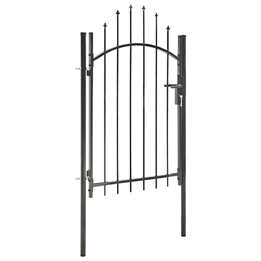 Vidaxl poort 1x2 m staal zwart