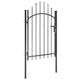 Vidaxl poort 1x2 m staal zwart