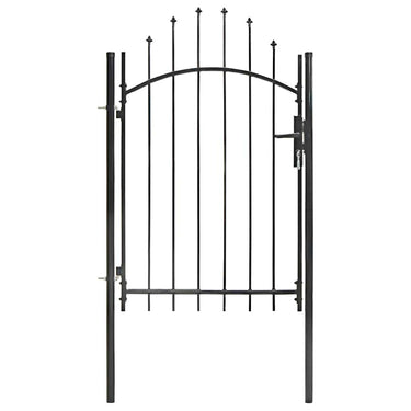 Vidaxl poort 1x2 m staal zwart