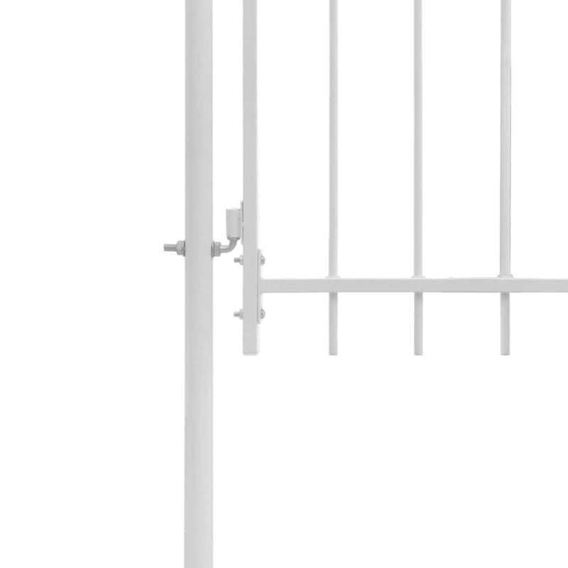 Load image into Gallery viewer, VidaXL Poort 1x1,75 m staal wit
