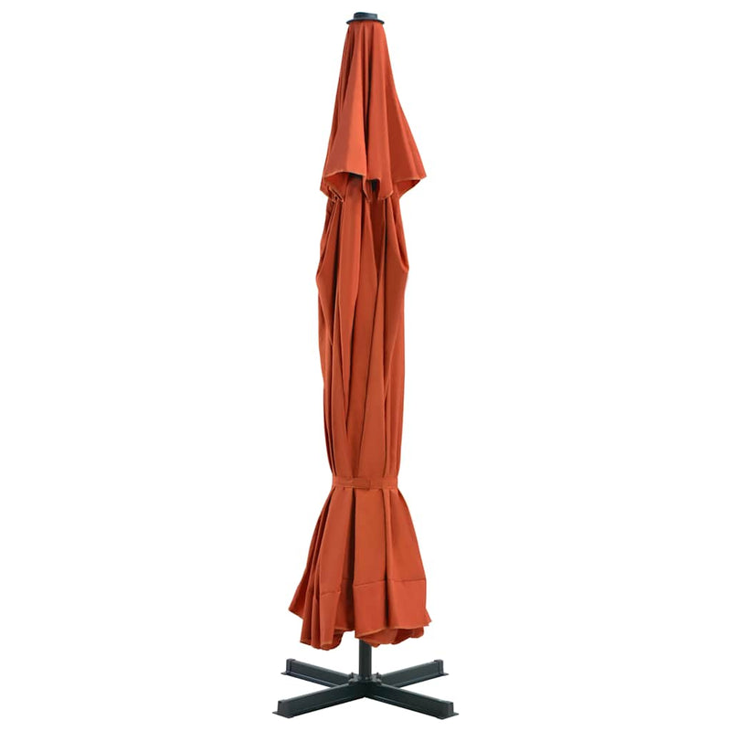 Afbeelding laden in galerijviewer, Vidaxl parasol met aluminium paal 500 cm terracottakleurig
