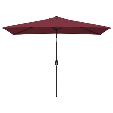 Vidaxl parasol met metalen paal 300x200 cm bordeauxrood