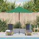 Vidaxl parasol met houten paal 150x200 cm groen