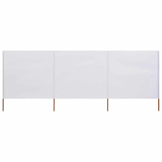 Vidaxl windscherm 3-panelen 400x120 cm stof wit