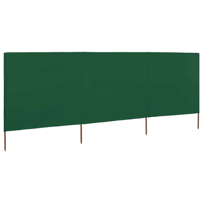 Load image into Gallery viewer, Vidaxl windscherm 3-panelen 400x120 cm stof groen
